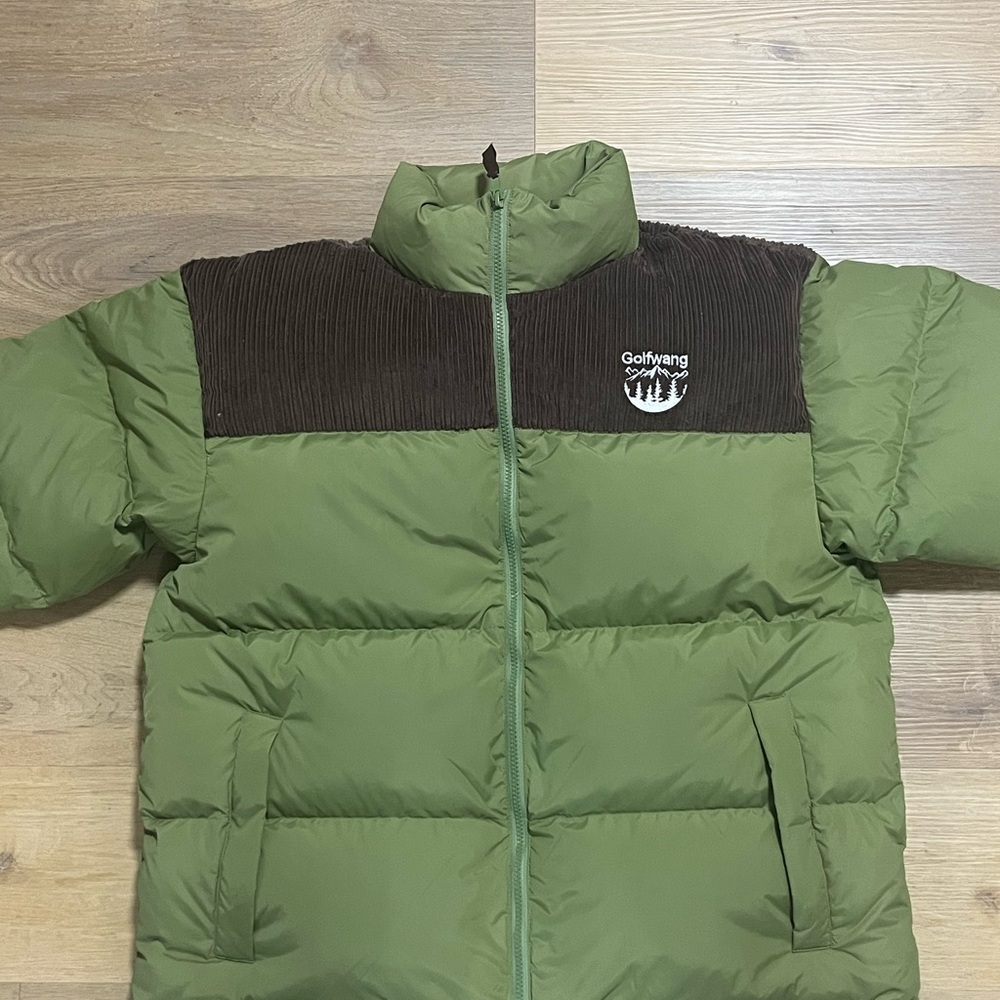 Official Golfwang Green Puffer Jacket